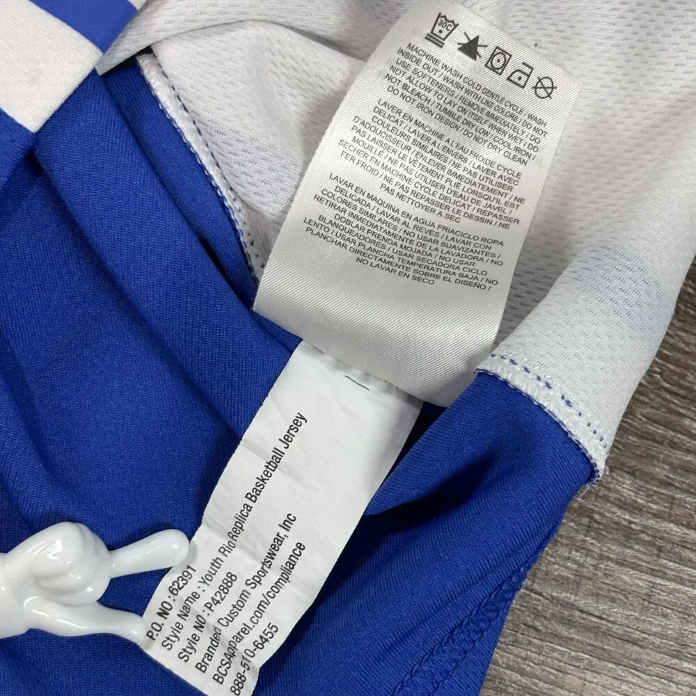 Duke Blue Devils Basketball Jersey Boy's Large Blue #1 Nike Youth
